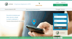 Desktop Screenshot of empresasadaptacionlopd.com